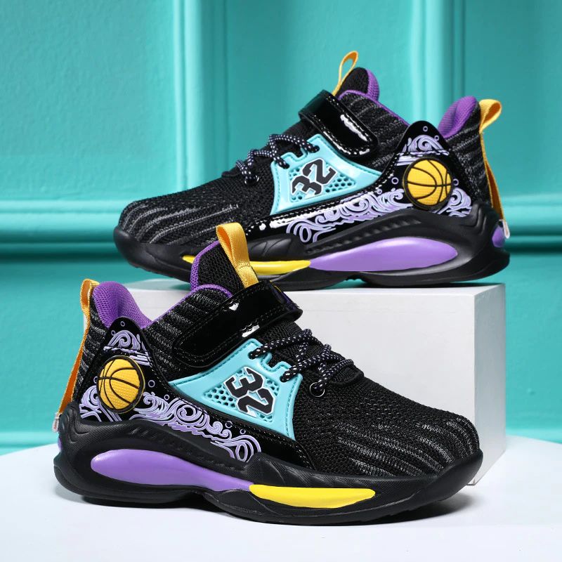 Carl Jongensbasketbalschoenen - Zwart