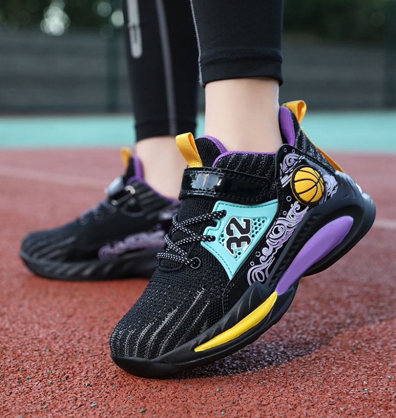 Carl Jongensbasketbalschoenen - Zwart