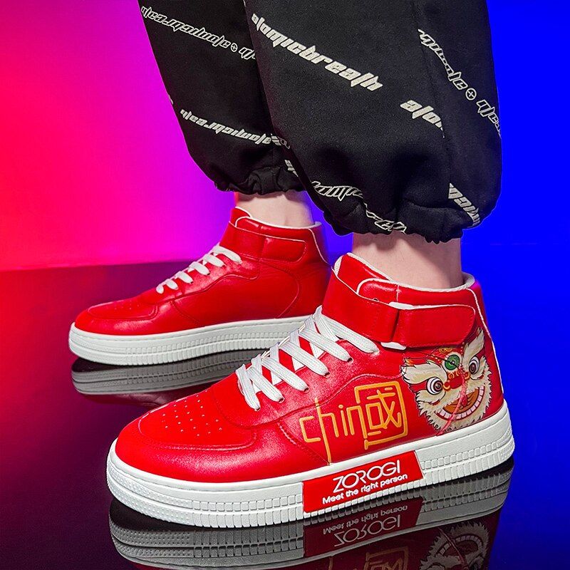 Carles Jongens High Top Sneaker - Rood