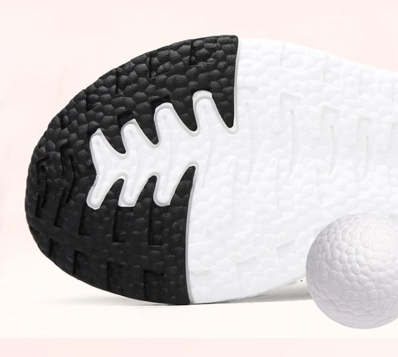 Carlie Dames Sneakers Zwarte Schoenen - ZwartWit