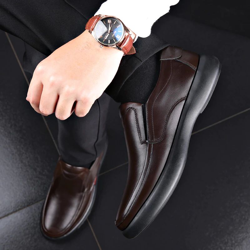 Carlo Heren Loafers Geklede Schoenen - Zwart