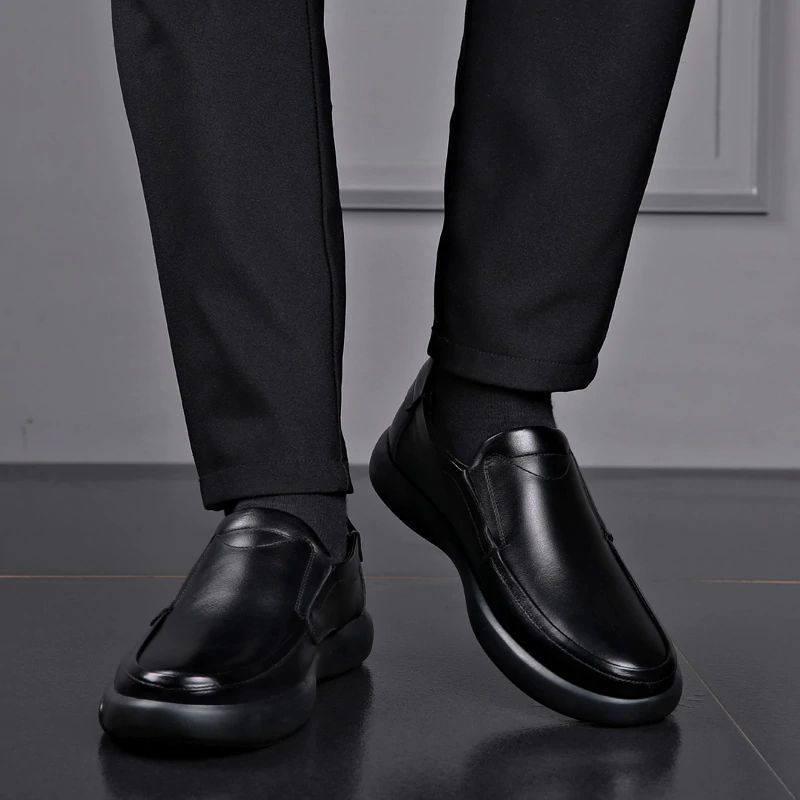 Carlo Heren Loafers Geklede Schoenen - Zwart