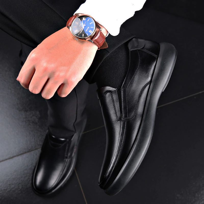 Carlo Heren Loafers Geklede Schoenen - Zwart
