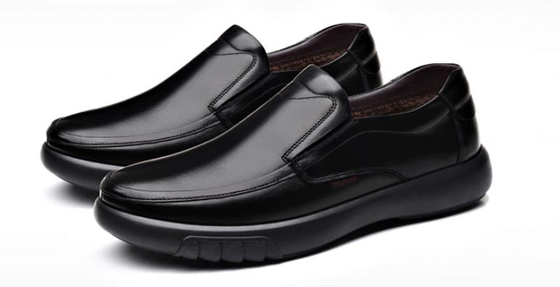 Carlo Heren Loafers Geklede Schoenen - Zwart