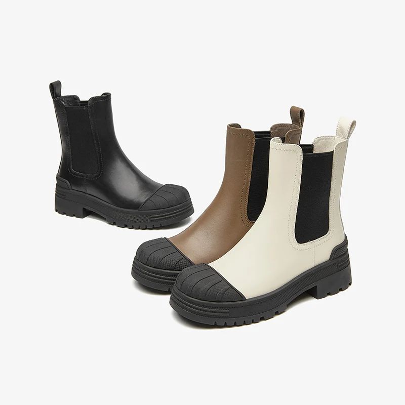 Carlota Dames Herfst Platform Laarzen - Beige