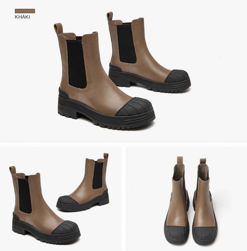 Carlota Dames Herfst Platform Laarzen - Beige