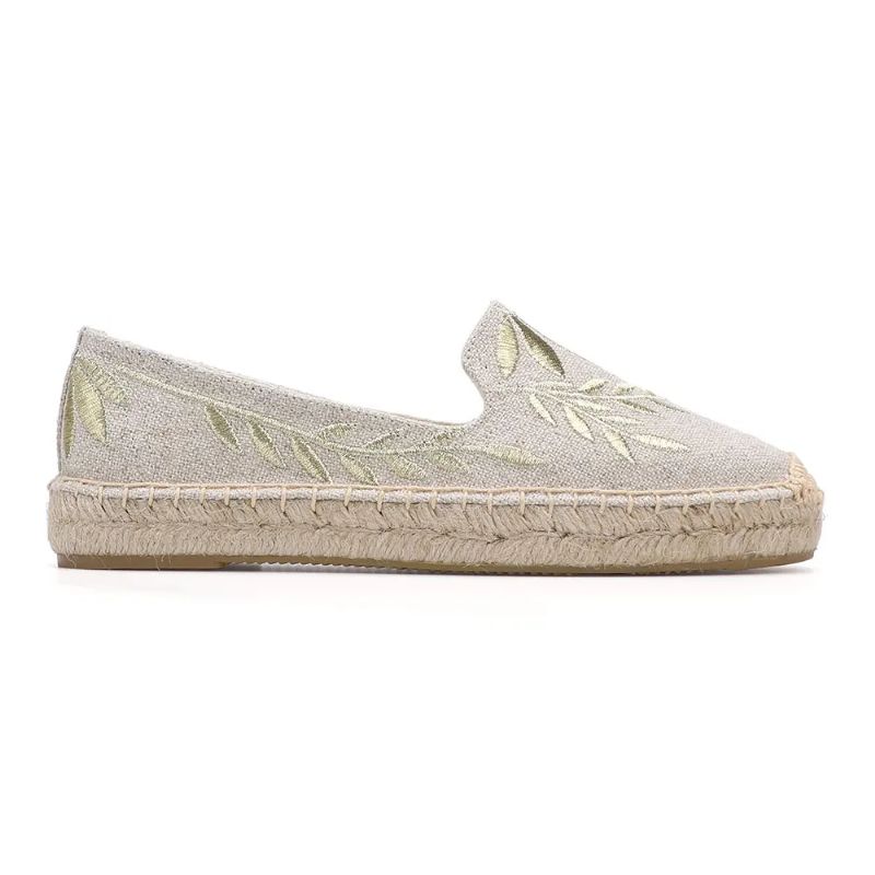 Carmelia Dames Instappers Espadrilles - Khaki