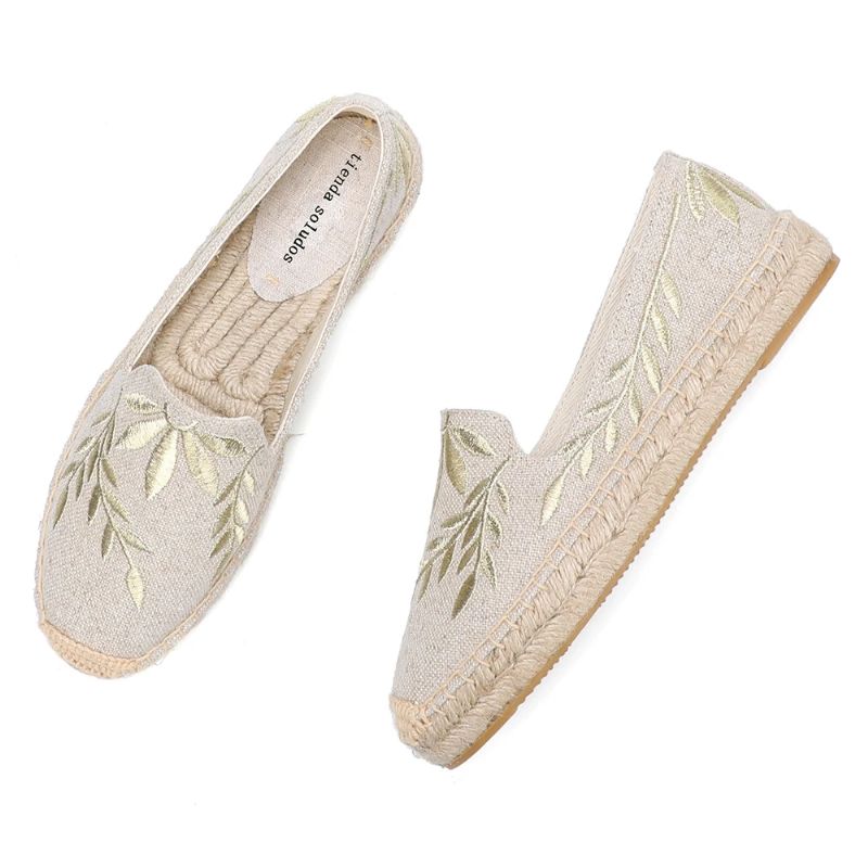 Carmelia Dames Instappers Espadrilles - Khaki