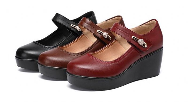 Carmenza Dames Platform Schoenen - Bruin