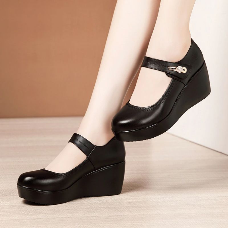 Carmenza Dames Platform Schoenen - Bruin
