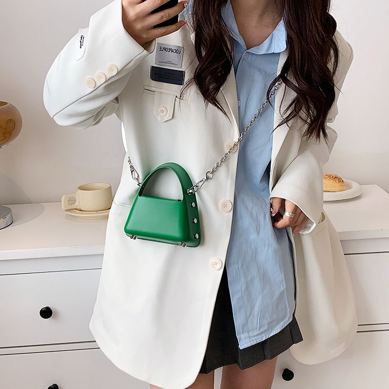Carmin Dames Luxe Mode Mini Handtas - Groen