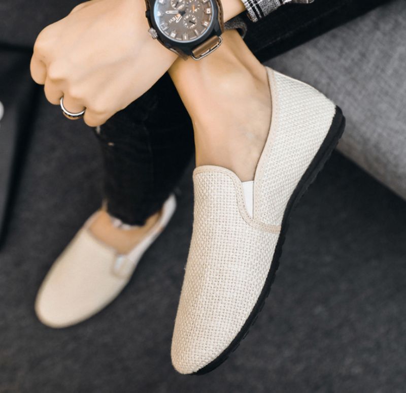 Carpie Heren Loafer Casual Schoenen - Beige