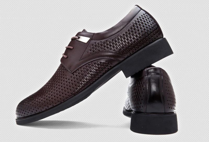 Carrillo Heren Leren Oxford Schoenen - Zwart