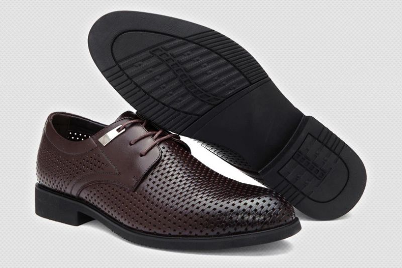Carrillo Heren Leren Oxford Schoenen - Zwart