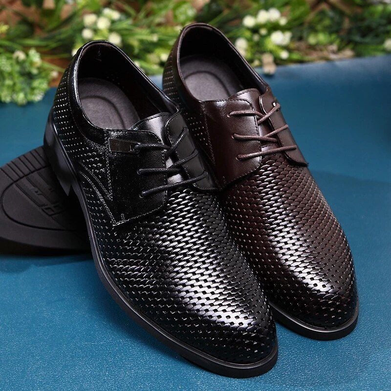 Carrillo Heren Leren Oxford Schoenen - Zwart
