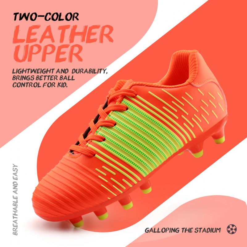 Carson Unisex Kinder Voetbalschoenen - Groen