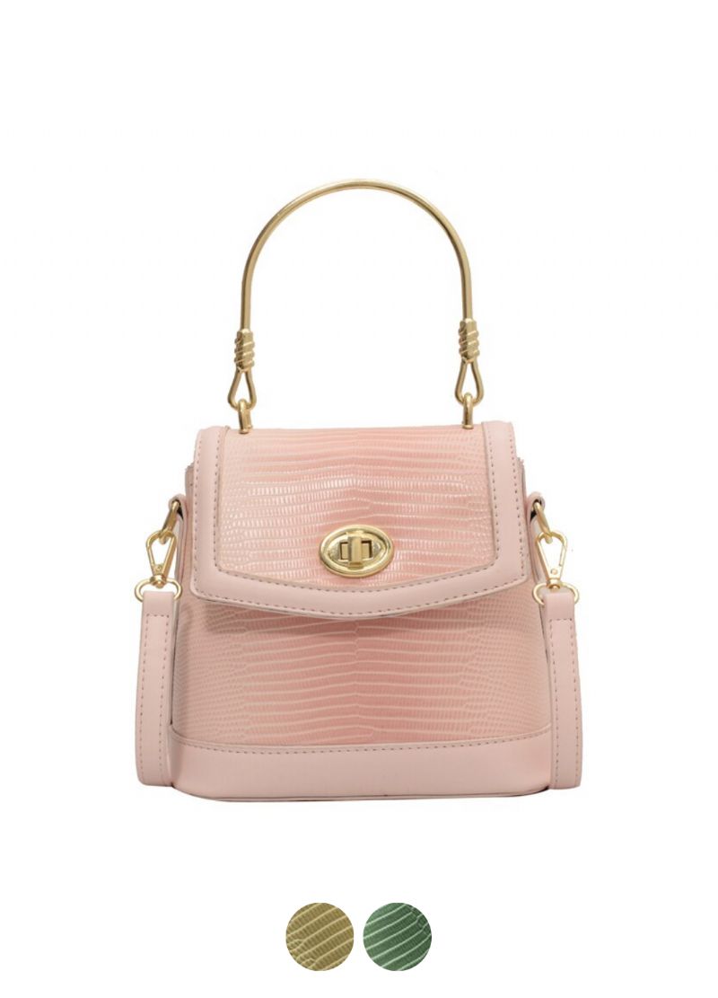 Caruso Dames Mini Leren Crossbody Handtas