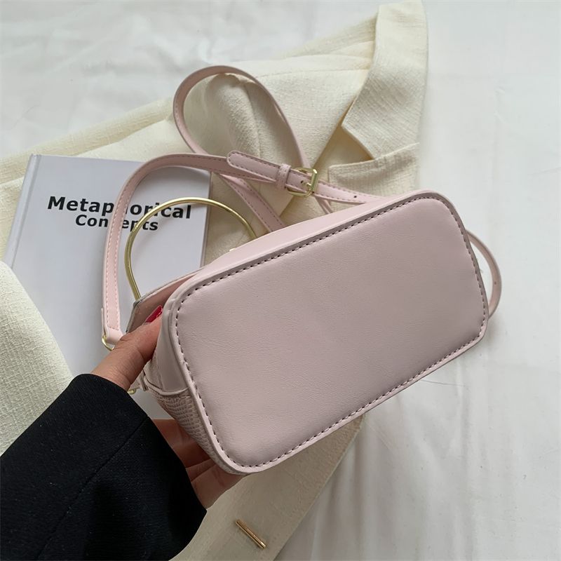 Caruso Dames Mini Leren Crossbody Handtas - Roze