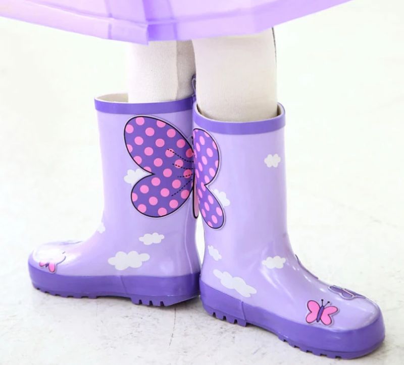 Castañeda Unisex Regenlaarzen Voor Kinderen - Paars