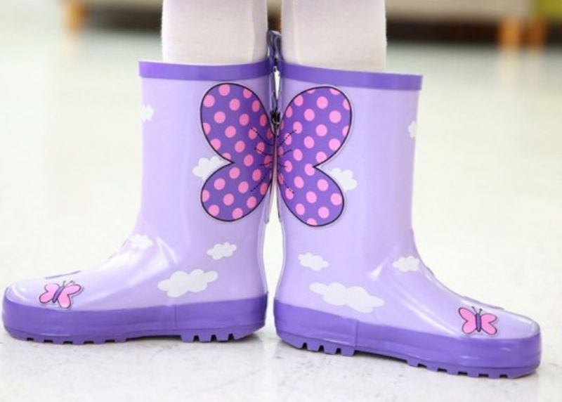 Castañeda Unisex Regenlaarzen Voor Kinderen - Paars
