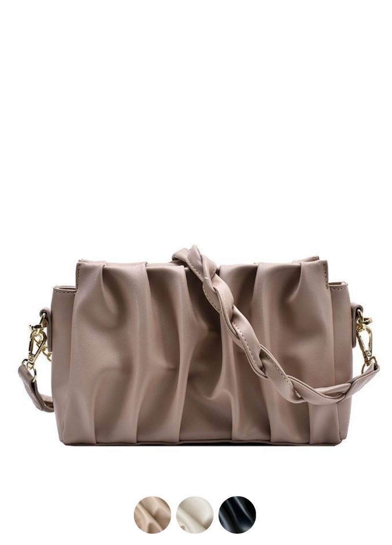 Cata Dames Geplooide Crossbody Handtas