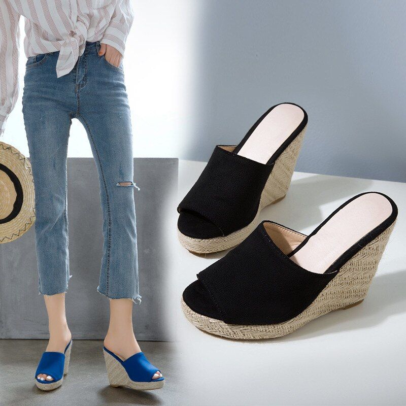 Cata Dames Platform Sandaal Met Wedges - Rood