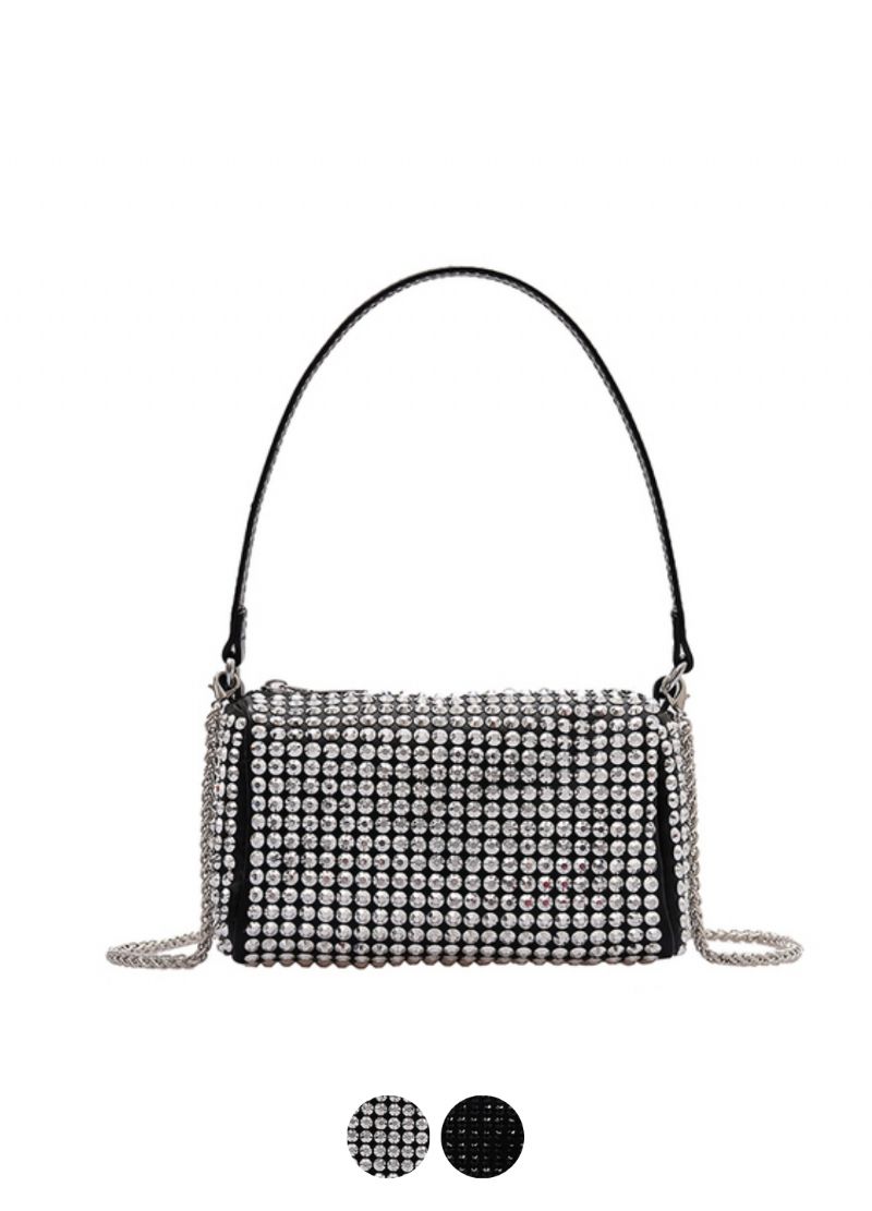 Cata Dames Punk Stijl Handtas Met Strass