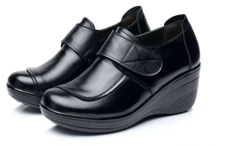 Catalina Dames Platform Schoenen Zonder Veters - Zwart