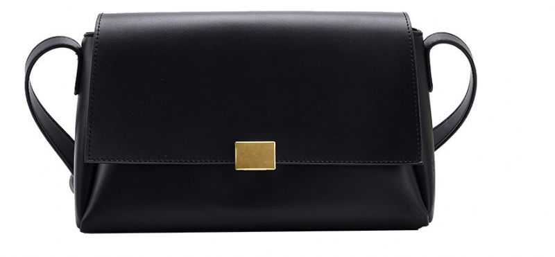 Ceci Dames Effen Kleur Crossbody Handtas - Zwart