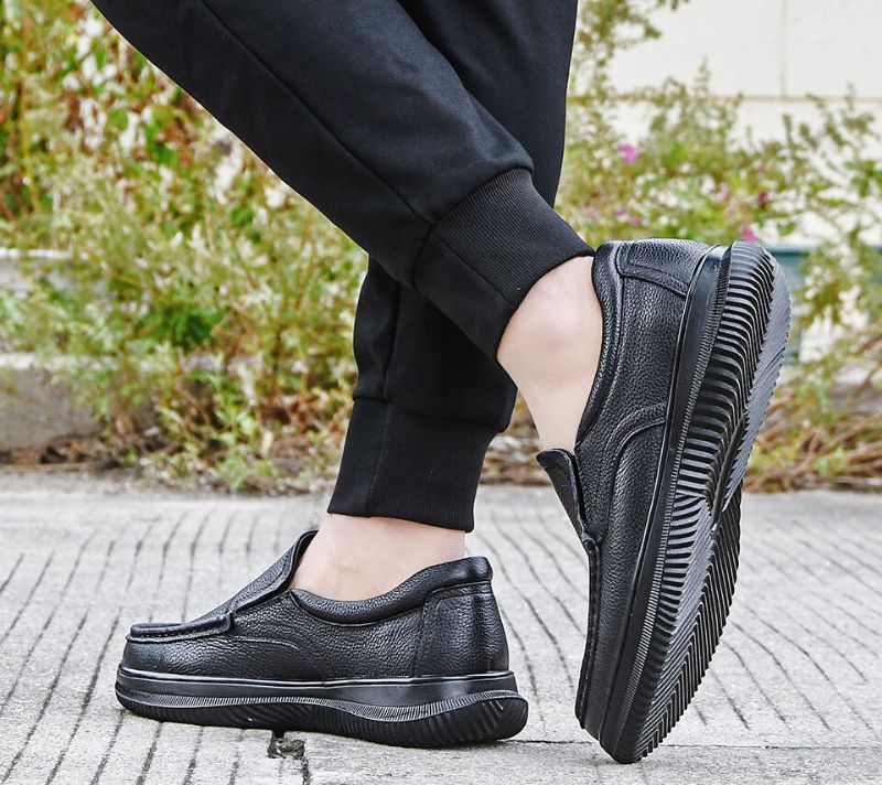 Celix Heren Loafers Casual Schoenen - Zwart