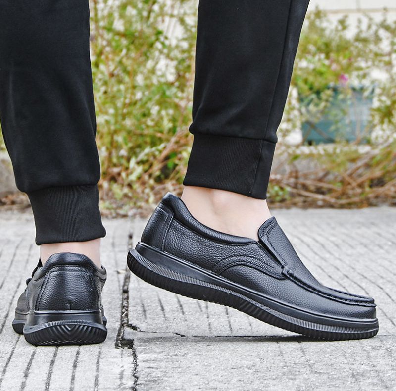 Celix Heren Loafers Casual Schoenen - Zwart