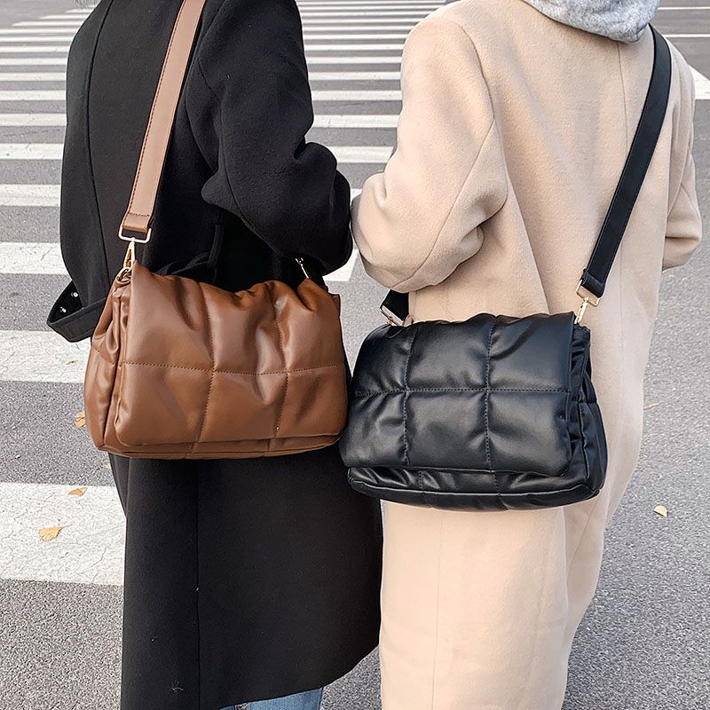 Chaman Dames Kunstleren Schouder Handtassen - Zwart