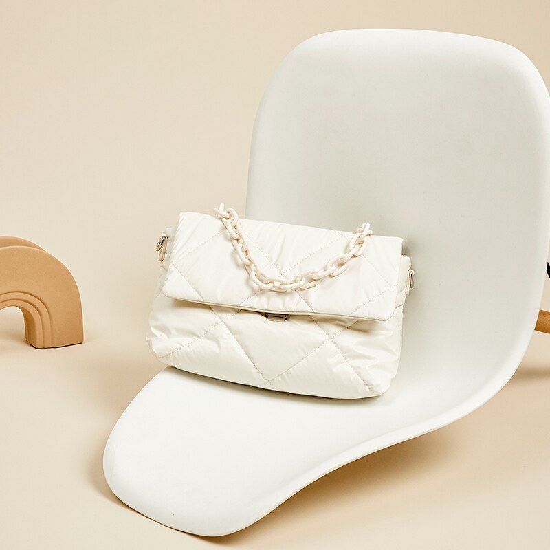 Chantel Dames Leren Schouder Handtas - Beige