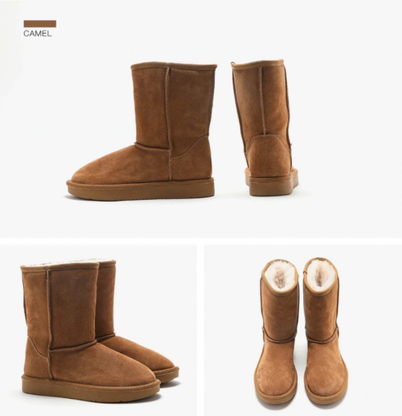 Charito Boots Halfhoge Kuit - Kameel