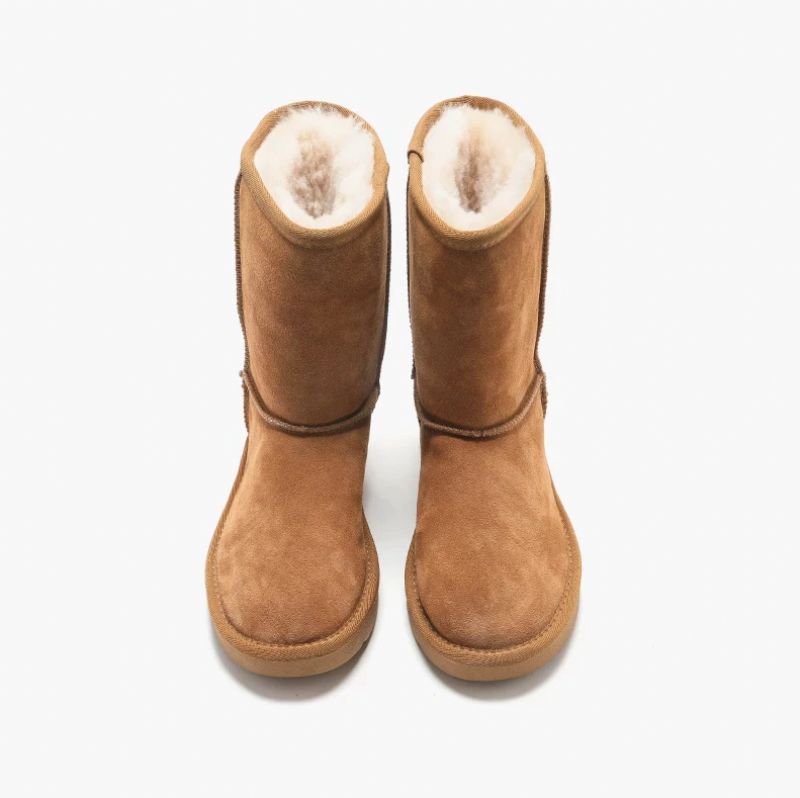 Charito Boots Halfhoge Kuit - Kameel