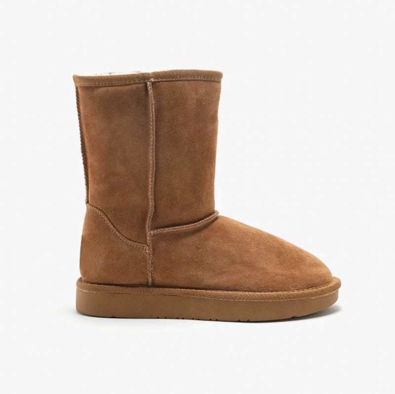 Charito Boots Halfhoge Kuit - Kameel