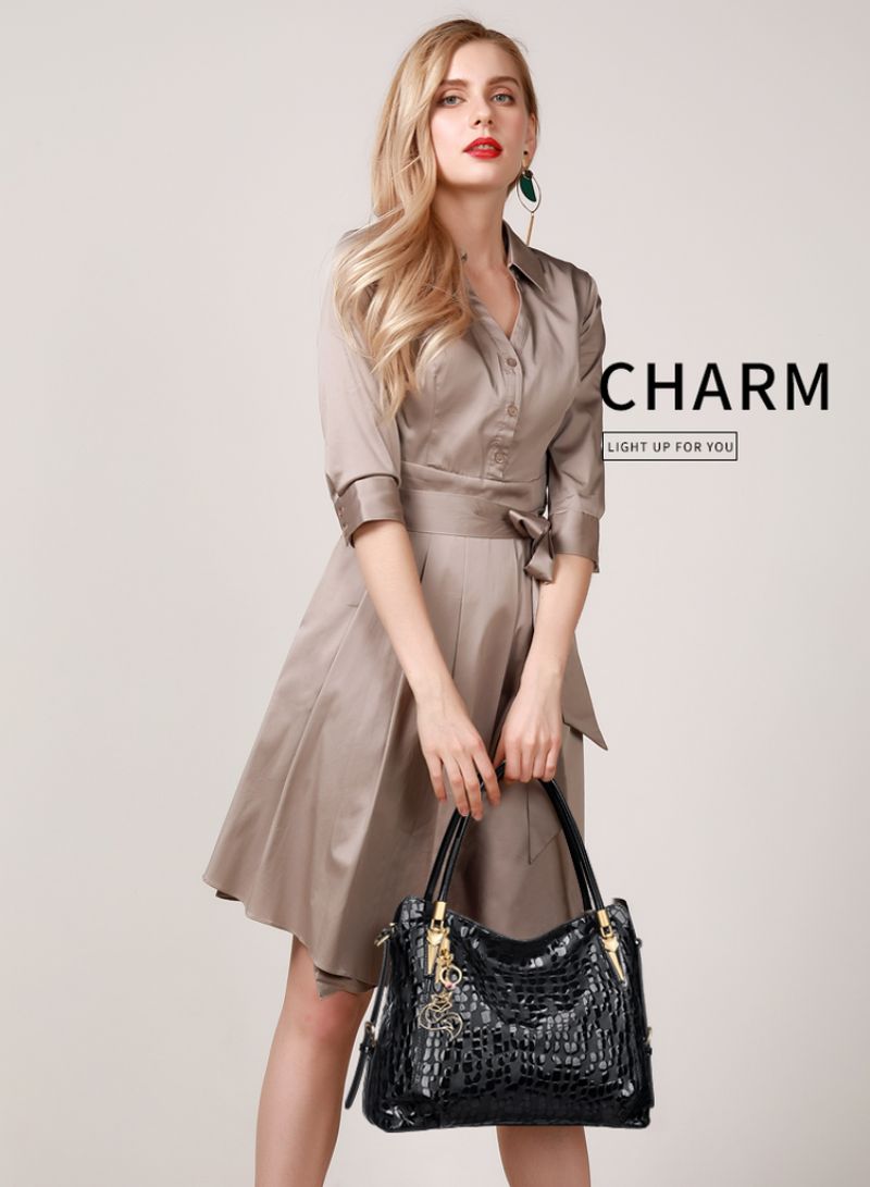 Charle Dames Handtas - Zwart