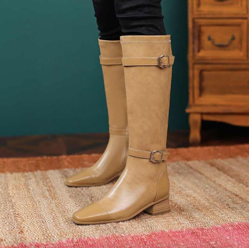 Charma Dames Herfst Laarzen - Abrikoos