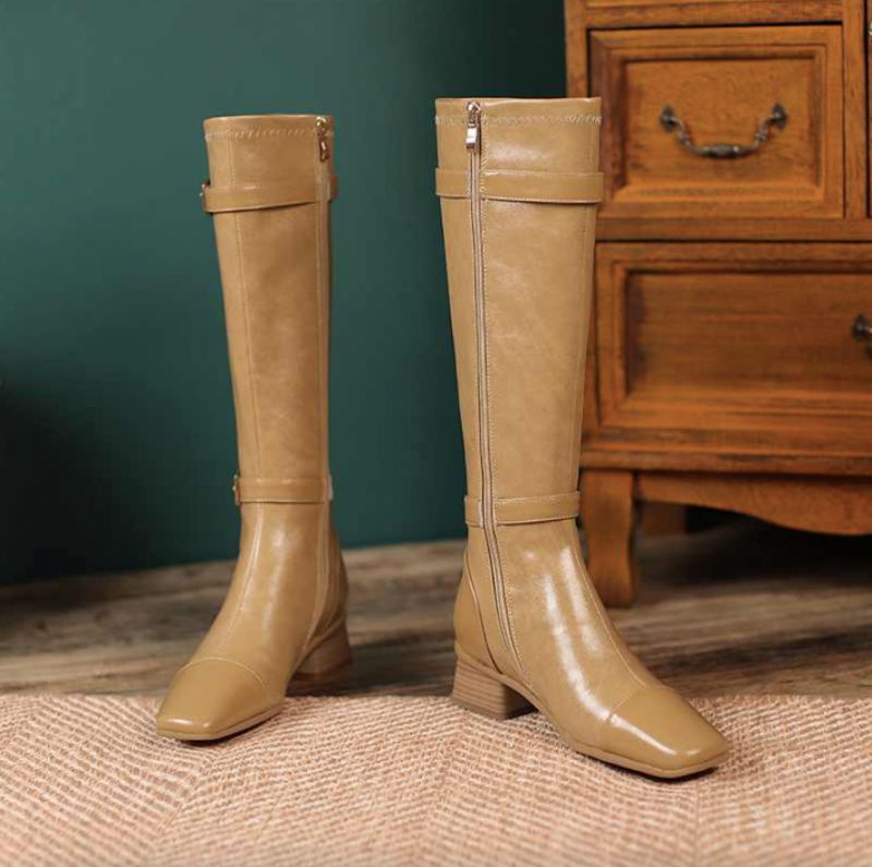 Charma Dames Herfst Laarzen - Abrikoos
