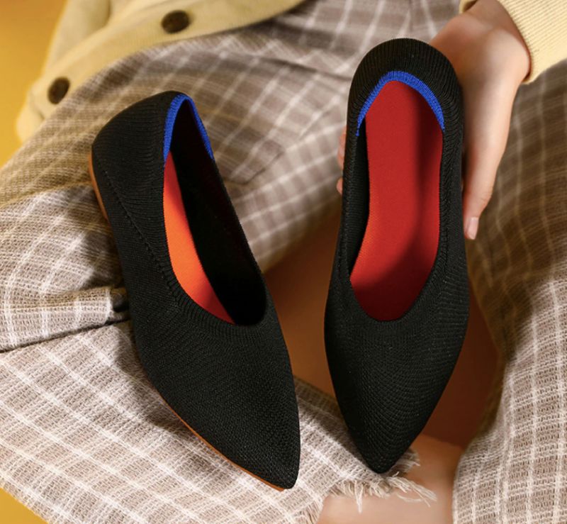 Charo Dames Platte Schoenen - Donkergrijs