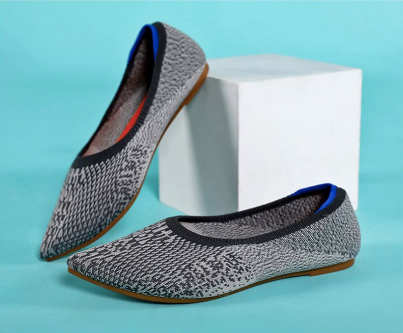 Charo Dames Platte Schoenen - Donkergrijs
