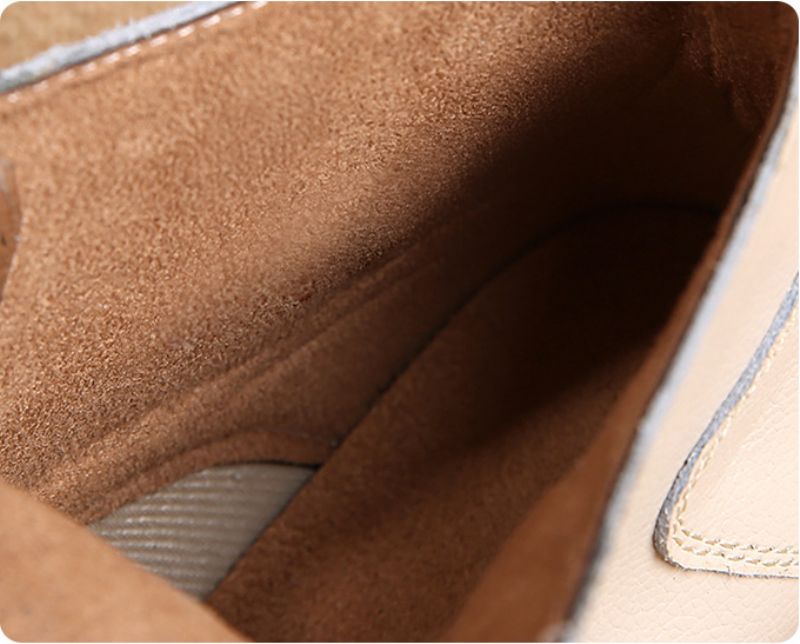 Chaten Dames Oxford Veter Enkel Laarzen - Beige