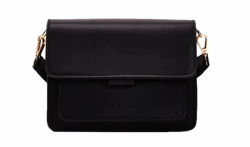 Chelique Dames Leren Crossbody Handtas - Zwart