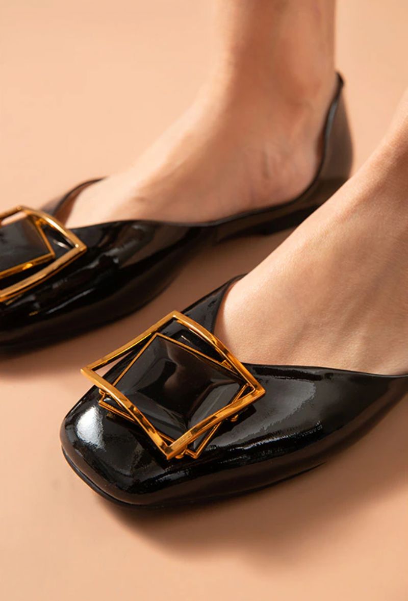 Cheloe Charo Platte Schoenen Voor Dames - Zwart