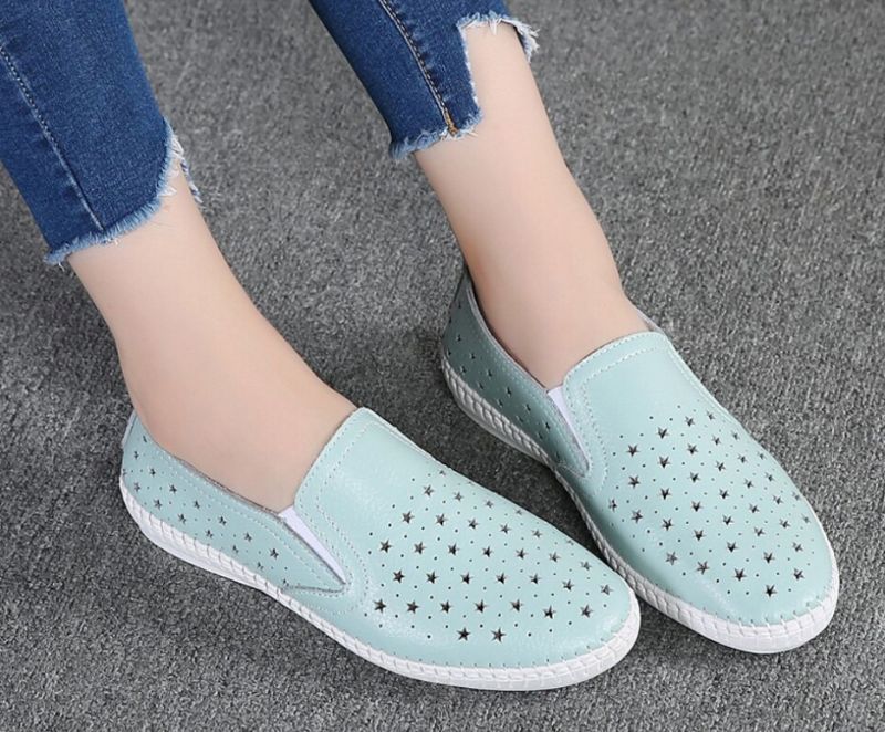 Chiapas Dames Loafer Schoenen - Zwart zilver