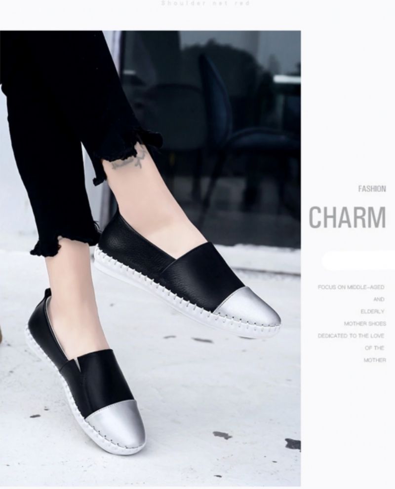 Chiapas Dames Loafer Zwarte Schoenen - Zwart ondiep