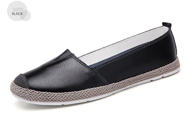 Chiapas Dames Loafer Zwarte Schoenen - Zwart ondiep