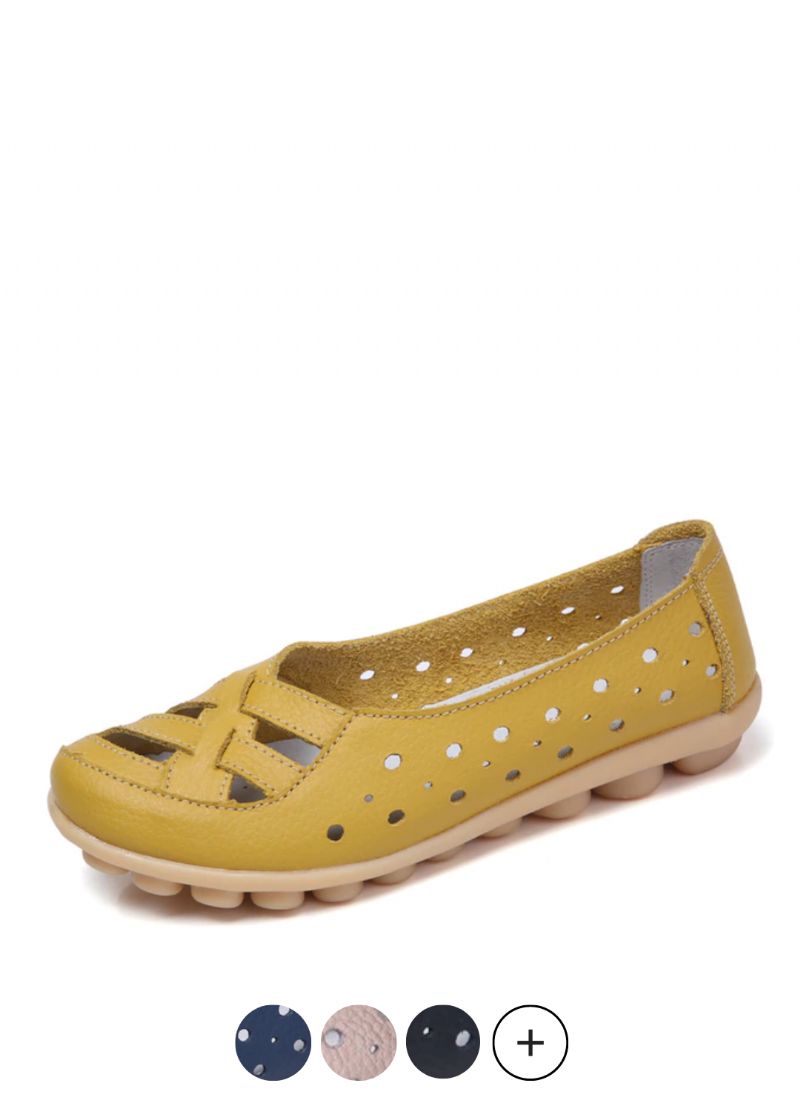 Chiara Dames Leren Instappers Loafer Schoenen
