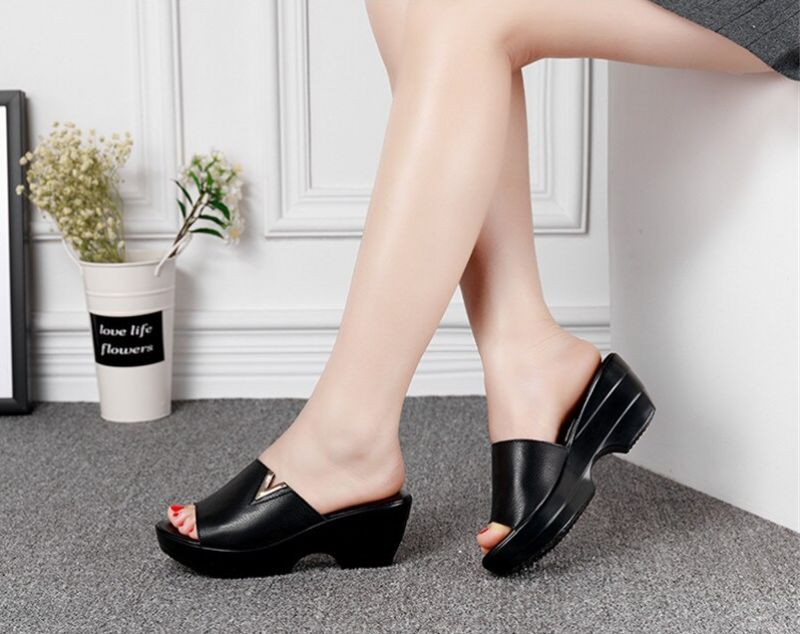 Chiqui Dames Chunky-soled Leren Sandaal - Wit