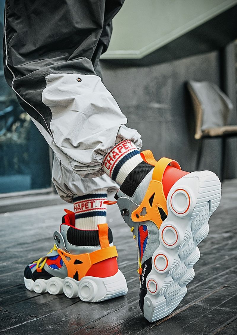 Christian Heren Mode Sneakers - Wit